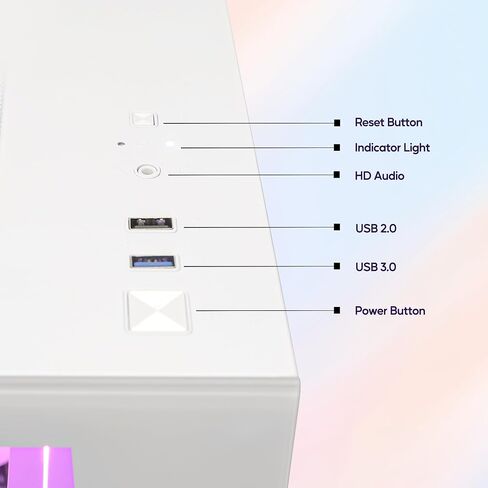 Ocean of Stars AI Gaming PC Desktop - Geforce RTX 5070 12GB - AMD Ryzen 7 9700X -16GB DDR5 RAM- 1TB PCIe SSD- WiFi + BT- 850W PSU- Windows 11 -RGB Lights with Software Control - White in Saudi Arabia