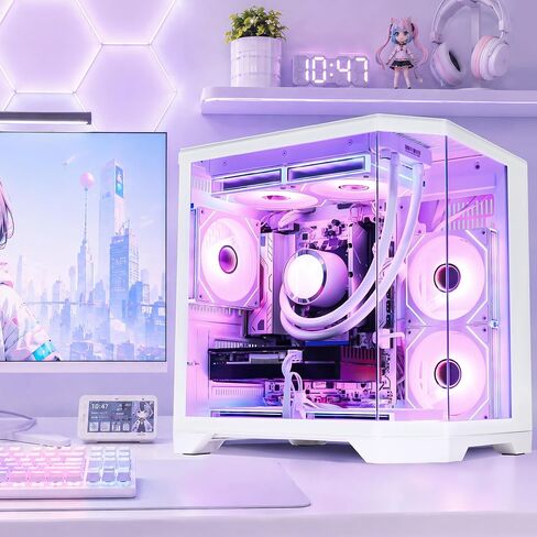 Ocean of Stars AI Gaming PC Desktop - Geforce RTX 5070 12GB - AMD Ryzen 7 9700X -16GB DDR5 RAM- 1TB PCIe SSD- WiFi + BT- 850W PSU- Windows 11 -RGB Lights with Software Control - White in Saudi Arabia