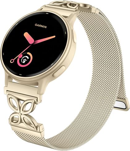 سوار ساعة 20 ملم متوافق مع Garmin Vivoactive 5 Watch Bands/Vivoactive 6/3، حلقة شبكية مغناطيسية من الفولاذ المقاوم للصدأ زهرية سريعة الإصدار لـ Garmin Venu Sq 2/2 Plus Smartwatch النساء والرجال in Kuwait