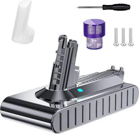 POWTREE 10000 مللي أمبير 25.2 فولت بديل لولبي لبطارية Dyson V11 المتوافقة مع V11 SV14 299820 331139-03 970145-02 970145-06 مطلق/حيوان/رأس موتور/رقيق (غير متوافق مع الزر الأحمر) in Kuwait