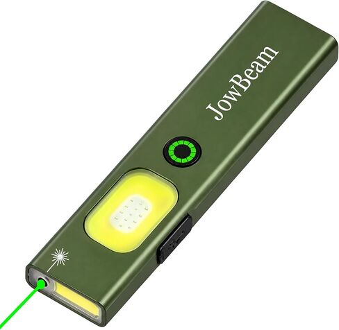 EDC Flashlight with Green Laser & UV, Slim Flat Rechargeable Magnetic Light in Saudi Arabia