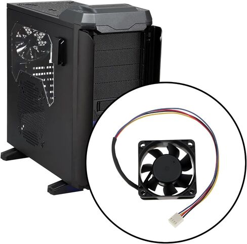 4-Wire Cooling Fan F-6025FH12B 60×60×25mm 12V/0.85 A for Industrial Control Equipment Chassis Heat Dissipation in Kuwait