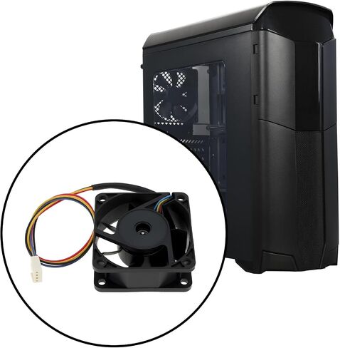 4-Wire Cooling Fan F-6025FH12B 60×60×25mm 12V/0.85 A for Industrial Control Equipment Chassis Heat Dissipation in Kuwait