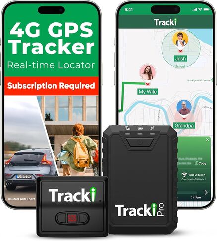 Tracki Pro and Universal GPS Tracker for Vehicles – Magnetic Waterproof 4G LTE Car Tracker Worldwide, Smart Alerts, Hidden Tracking Device (Subscription Required) in Saudi Arabia