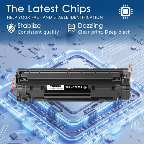 78A Toner Cartridge 2-Pack Replacement for HP 78A | CE278A Toner Compatible with HP P1606DN M1536 MFP M1536DNF P1560 P1566 P1606 Printer Ink.(2 Black) in Saudi Arabia