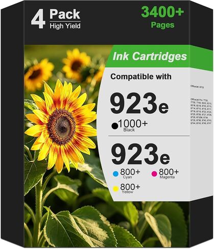 923 Ink Cartridge Compatible for Office Jet Pro 8125e 8120e 8135e for 923xl in Saudi Arabia