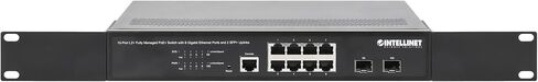 Intellinet 10-Port Managed L2+ PoE+ Switch, 8 Gigabit, 2 SFP+ Uplinks, 120W in Saudi Arabia