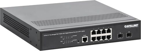 Intellinet 10-Port Managed L2+ PoE+ Switch, 8 Gigabit, 2 SFP+ Uplinks, 120W in Saudi Arabia