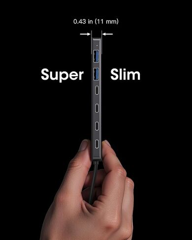 Aluminum USB 3.0 Hub 7-Port to 5Gbps USB-C, USB Port, Multiple USB Splitter in Saudi Arabia