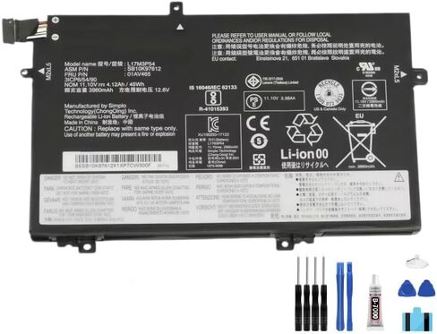 compatible For Lenovo ThinkPad L480 L490 L580 L590 L14 L15 L14 Gen 2 L15 Gen 2 Series LCD Display Touch Screen Digitizer Full Assembly Replacement battery L17M3P54+Free Tools，For L17M3P54 LCD in Kuwait