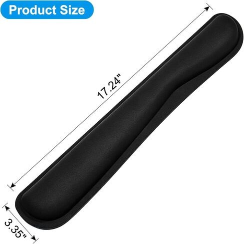 Keyboard Wrist Rest Memory Foam, Easy Typing Relief, Keyboard Mouse Pad for Computer, Laptop, Home & Office Work in Kuwait
