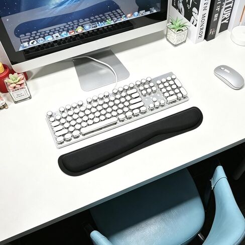 Keyboard Wrist Rest Memory Foam, Easy Typing Relief, Keyboard Mouse Pad for Computer, Laptop, Home & Office Work in Kuwait