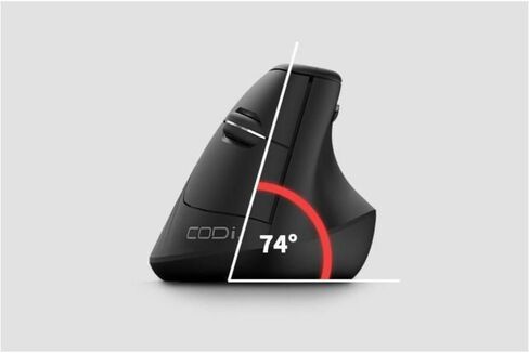 CODi 6-Button Wireless Multi-Device Ergonomic Mouse, Rechargeable USB-C Mouse, Compatible with Windows and Mac in Saudi Arabia