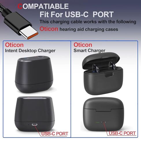 USB Type-C Wall Charger & Cable for Oticon Smart Charger in Saudi Arabia