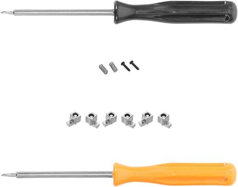Baluue Controller Handle Metal Buckle Repair Tool Kit for Switch Precision Slide Track Lock Clip with Mini Screwdriver Set Spring Replacement Fixing Clips for Game Controller Maintenance in Kuwait