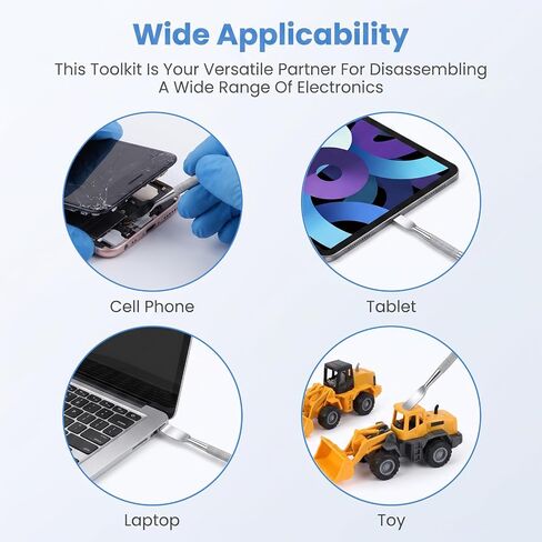 6 Pcs Metal Spudger Pry Bar, Dual Ends Metal Spudger, Repair Tool Kits for Laptop in Saudi Arabia