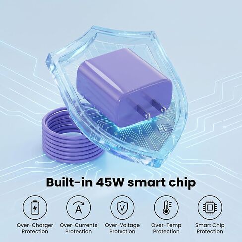 45W USB C Super Fast Charger,45W Type C Charger Fast Charging Block in Saudi Arabia