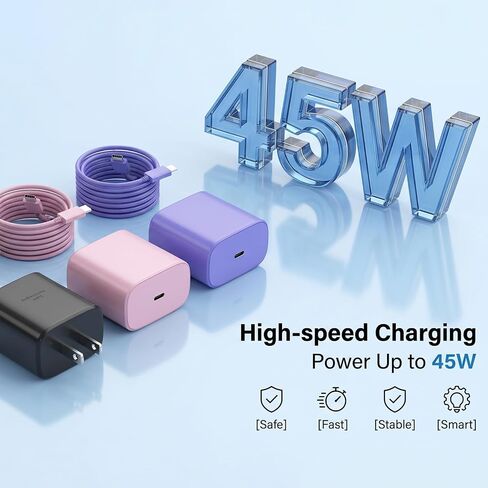 45W USB C Super Fast Charger,45W Type C Charger Fast Charging Block in Saudi Arabia