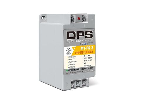 DPS Used for 2HP(1.5kW) 6A Motor, Single to 3 Phase Converter, My-PS-3, 1 DPS Must Be Used for 1 Motor Only, Input/Output 200-240V, UL Listed in Saudi Arabia