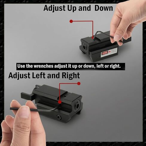 Gotical Tactical Universal Pistol Scope Mount Aluminum Picatinny Rail Base for G17/G18/G19 TypeWhite LED Flashlight Combo - Hunting Accessories for Pistol Guns 1911 M9 in Saudi Arabia