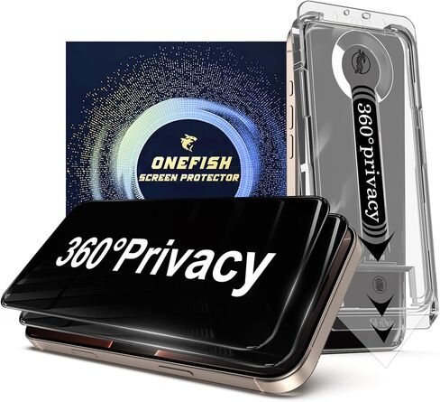OneFish for iPhone 17e/16e/14/13/13 Pro 360 Privacy Screen Protector ，2Pack in Saudi Arabia
