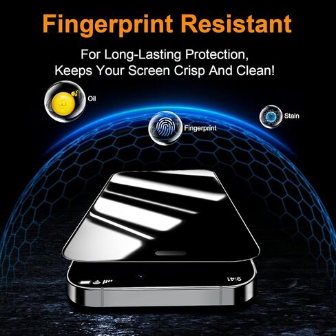 OneFish for iPhone 17e/16e/14/13/13 Pro 360 Privacy Screen Protector ，2Pack in Saudi Arabia