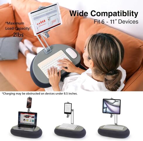 elitehood Tall Tablet Pillow Stand, Long Arm Adjustable iPad Holder for Bed in Saudi Arabia