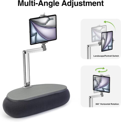 elitehood Tall Tablet Pillow Stand, Long Arm Adjustable iPad Holder for Bed in Saudi Arabia