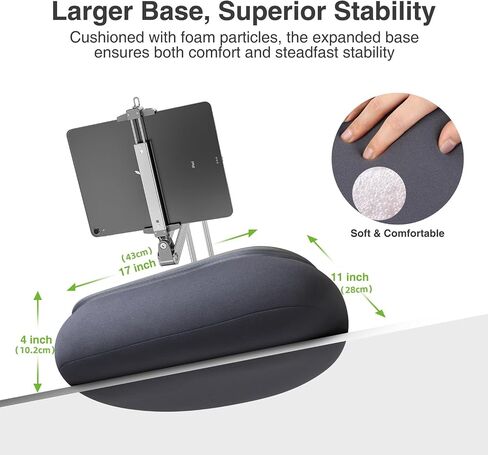 elitehood Tall Tablet Pillow Stand, Long Arm Adjustable iPad Holder for Bed in Saudi Arabia