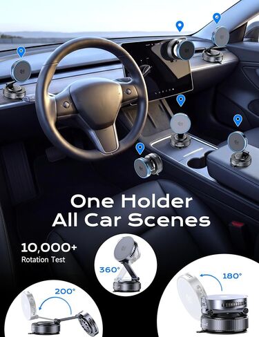 Qi2.2 25W MagSafe Car Mount Charger, Temp-Control Cooling Fan in Kuwait