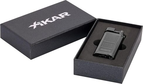 XIKAR® Pipeline Soft Flame Lighter Black includes Pipe Tamper and Scraper Replacement Flint Ignition System in Saudi Arabia