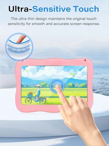 Screen Protector for YosaToo Kids Tablet 7 Inch, Tempered Glass, 9H Hardness, Anti-Scratch, Bubble Free, HD Clarity in Saudi Arabia