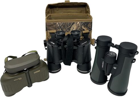 FIELDCRAFT Binocular Chest Pack, Universal, Adjustable Compartment, Camo for Hunting, Hiking, Outdoors in Saudi Arabia