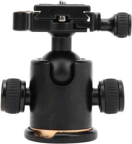 BK - 03 Aluminium Alloy Damping Universal Ball Head Tripod with Built - in Dual - Level, 360° Panoramic Adjustment, Quick Release Plate & Safety Lock for DSLR Camera in Kuwait