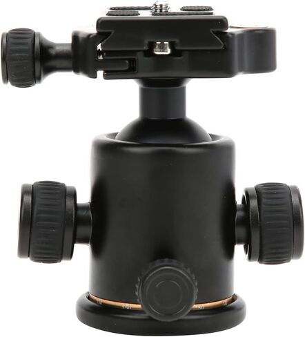 BK - 03 Aluminium Alloy Damping Universal Ball Head Tripod with Built - in Dual - Level, 360° Panoramic Adjustment, Quick Release Plate & Safety Lock for DSLR Camera in Kuwait