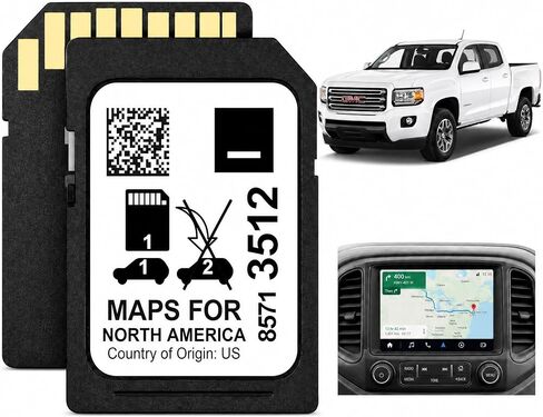2026 Latest Navigation SD Card for GM Vehicles Update USA Canada Mexico - GM Navigation SD Card Map Compatible Buick Cadillac Chevrolet GMC, 2019-2023, GPS SD Card Part 8571 3512 in Kuwait