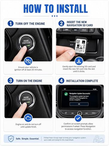 2026 Latest Navigation SD Card for GM Vehicles Update USA Canada Mexico - GM Navigation SD Card Map Compatible Buick Cadillac Chevrolet GMC, 2019-2023, GPS SD Card Part 8571 3512 in Kuwait
