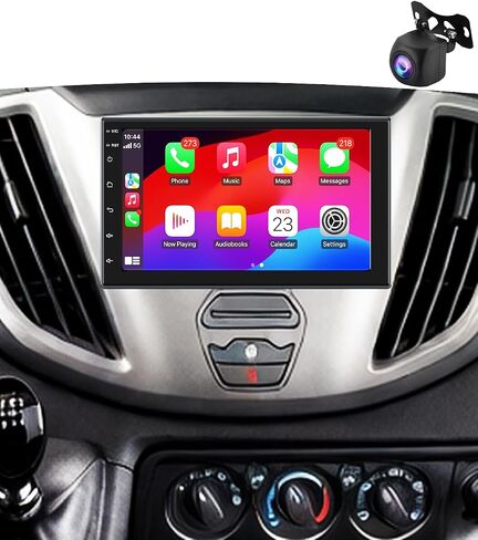 Car Radio for Ford Transit 150/250/350 2015-2019 Base Radio Without 4.2-Inch Screen, 7-Inch 2GB+64GB Stereo with Wireless Apple CarPlay & Android Auto, GPS, 5GHz WiFi, Bluetooth, AHD Camera in Saudi Arabia
