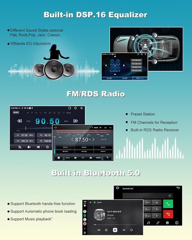 Car Radio for Ford Transit 150/250/350 2015-2019 Base Radio Without 4.2-Inch Screen, 7-Inch 2GB+64GB Stereo with Wireless Apple CarPlay & Android Auto, GPS, 5GHz WiFi, Bluetooth, AHD Camera in Saudi Arabia