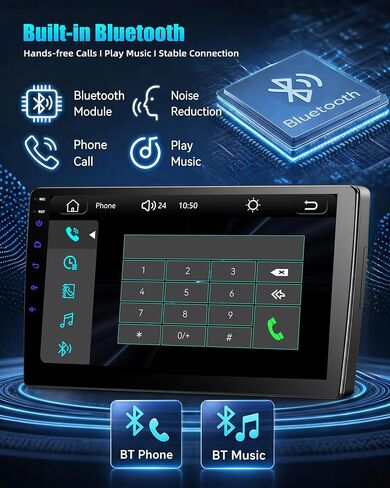 Car Stereo for Honda Accord 2008-2013 10.1 Inch Car Radio with Bluetooth FM/RDS Carplay Android Auto Mirror Link SWC Backup Camera in Saudi Arabia