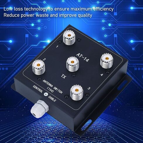 Stable 4 Way Coaxial Remote Switch with SO-239 Connector for Multiple Directions in Kuwait