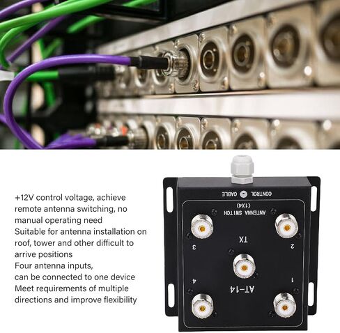 Stable 4 Way Coaxial Remote Switch with SO-239 Connector for Multiple Directions in Kuwait