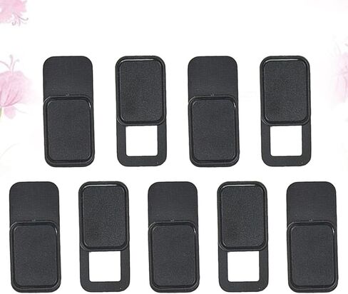 Generic 9pcs Black Plastic Oval Webcam Cover Slider Privacy Protector for Laptop Tablet Phone Heat-Resistant Material Compact Design for Visual Security and Anti-Spying in Saudi Arabia