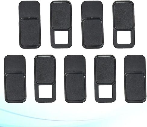 Generic 9pcs Black Plastic Oval Webcam Cover Slider Privacy Protector for Laptop Tablet Phone Heat-Resistant Material Compact Design for Visual Security and Anti-Spying in Saudi Arabia