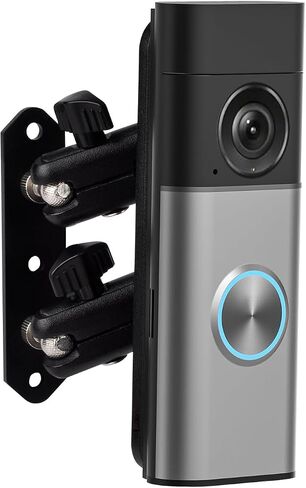 Metal Adjustable Angle Mount for Ring Battery Doorbell (2nd Gen), Plus & Pro (2nd Gen), Heavy Duty Wall Bracket, Ring Doorbell Mount, Ring Camera Mount with Horizontal & Vertical Adjustment in Saudi Arabia