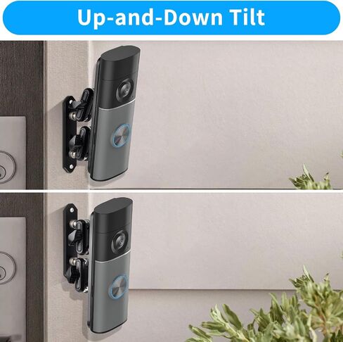 Metal Adjustable Angle Mount for Ring Battery Doorbell (2nd Gen), Plus & Pro (2nd Gen), Heavy Duty Wall Bracket, Ring Doorbell Mount, Ring Camera Mount with Horizontal & Vertical Adjustment in Saudi Arabia