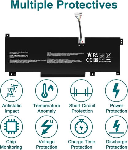 ASUNCELL BTY-M492 Laptop Battery Replacement for MSI WF66 WF76 11UI 11UJ Katana GF66 11UD 12UG 12UX GF76 11UE 12UD Crosshair 15 17 A11UCK A11UDK A11UEK Sword 15 A11U A11UD A11UE Pulse GL66 GL76 7506 in Kuwait