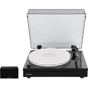 Fluance RT87 Reference High Fidelity Dual-Plinth Turntable with Ortofon 2M Blue Cartridge, PA10 Phono Preamp (Natural Walnut) in Saudi Arabia