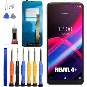 LCD Display [with Fingerprint Function] Compatible with T-Mobile Revvl 4+ Plus [6.52 inch] 5062W, 5062Z Screen Touch Digitizer Assembly LCD Display with Repair kit in Saudi Arabia