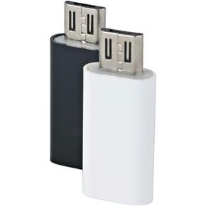 2pcs Type C to Micro USB Adapter for Phone Data Transfer White in Saudi Arabia